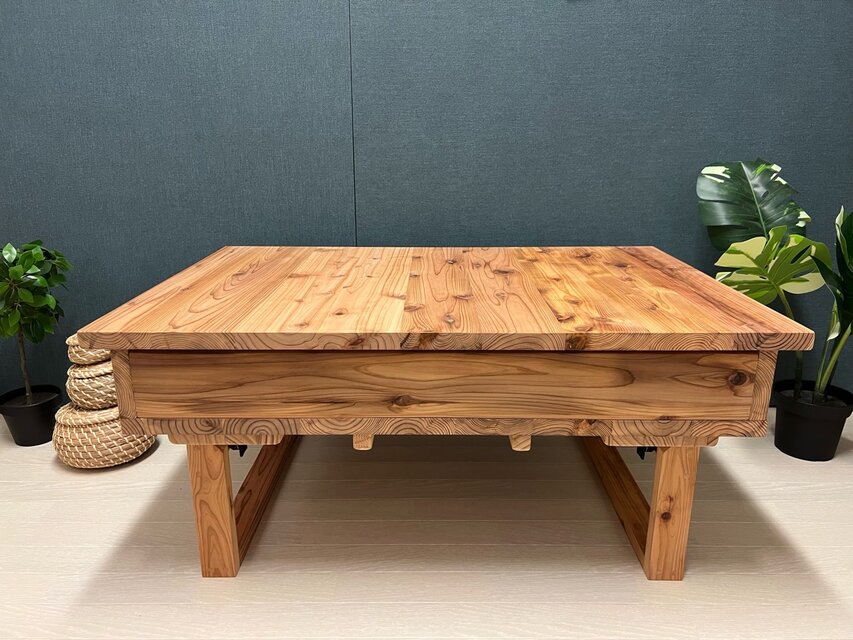 アンティーク 木製テーブル 長方形 4人用 ヴィンテージウッド ダイニングテーブル Zigt〔ジグト