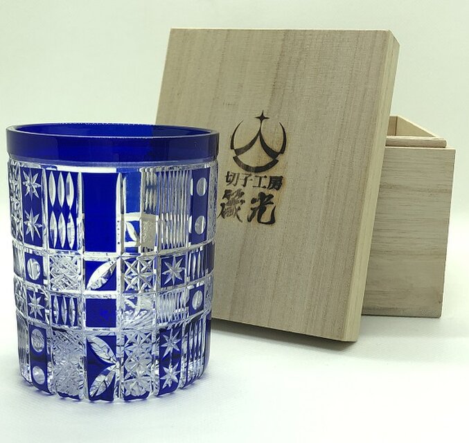 乱れ多文様ロックグラス