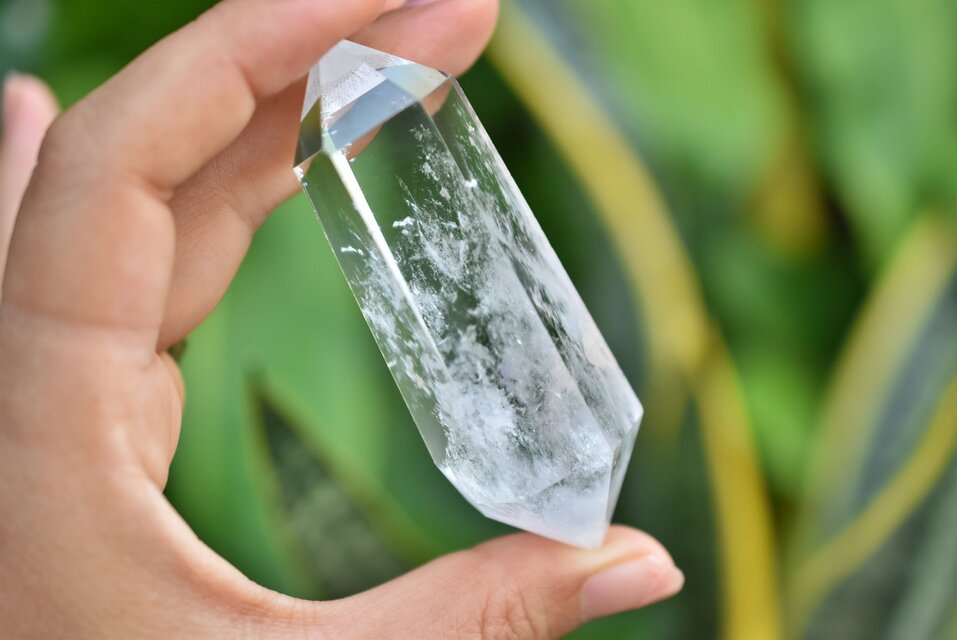 両剣水晶☆エンジェルラダーインクォーツポイント 原石s851 | iichi