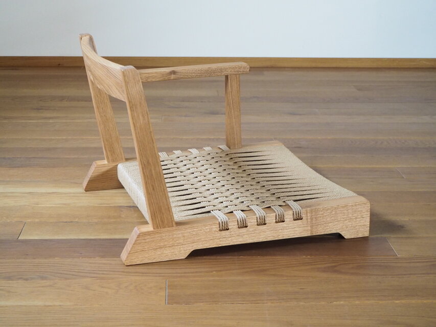 ペーパーコード　座椅子 塚本木工所 JP Low Chair 瀬戸の家具 座椅子 チェア イス 椅子