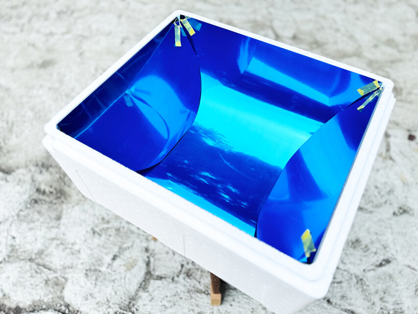 ソーラークッカー ソーラーオーブン 太陽熱調理器 サバイバル アウトドア 防災 ソーラーオーブン。 | iichi 日々の暮らしを心地よくするハンドメイド
