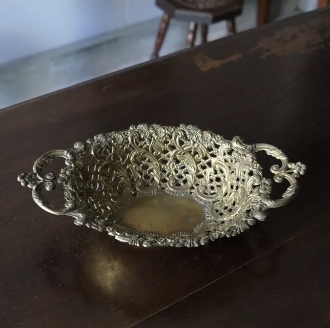 コルベイユ 籠 カゴ バスケット トレイ パン 果物 ディスプレイ フランス アンティーク 050028