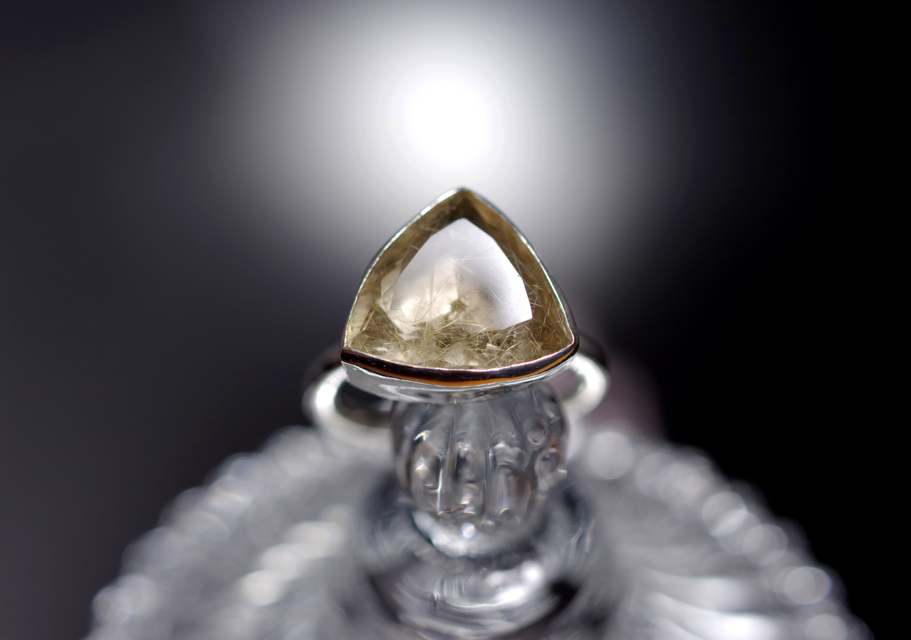 New Arrival☆『ルチルクォーツ』の世界でひとつの天然石リングsilver925