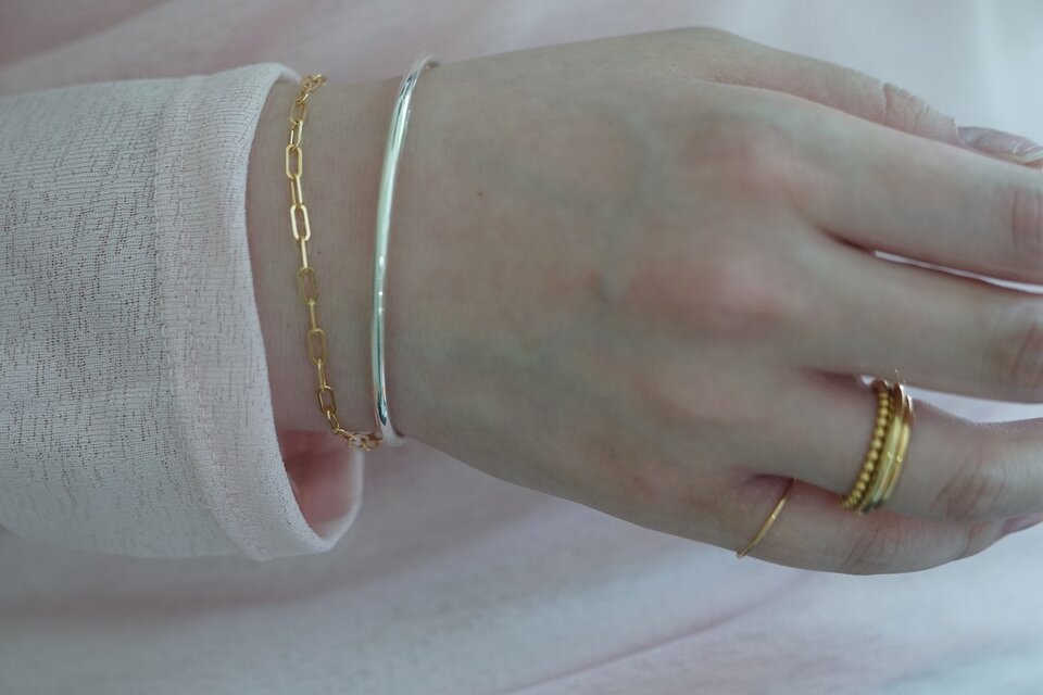 送料無料】K18 クリップチェーン ブレスレット 幅2.64mm | iichi 日々