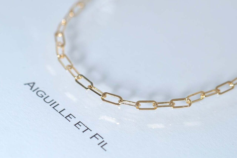 送料無料】K18 クリップチェーン ブレスレット 幅2.64mm | iichi 日々