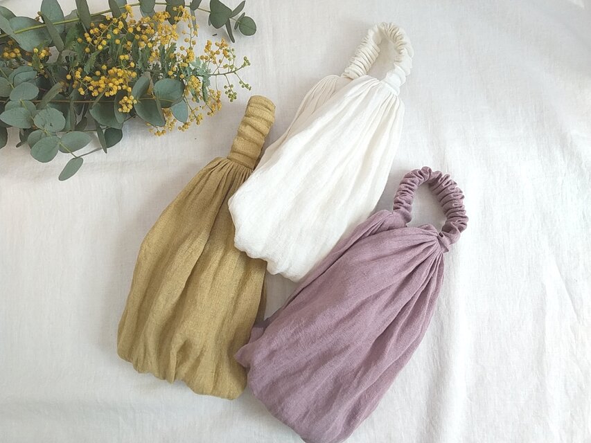 リネンのターバン・ホワイト...薄手