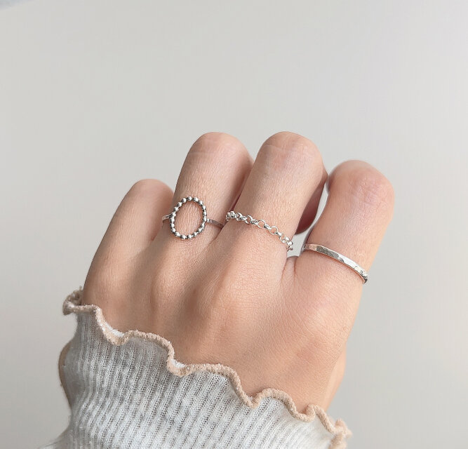 リングsilver【Mone】／ラウンドリング シルバー925 | iichi