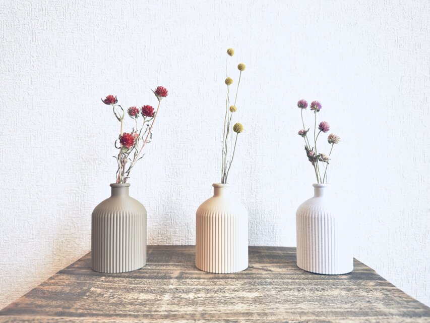 花瓶　一輪挿し　ナチュラル　北欧　ドライフラワー等　