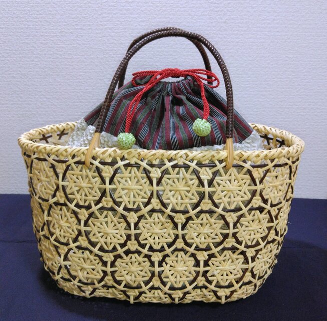 皮籐の華編み籠 37 | iichi 日々の暮らしを心地よくするハンドメイドや 皮籐の華編み籠 37 | iichi 日々の暮らしを心地よくするハンドメイドや