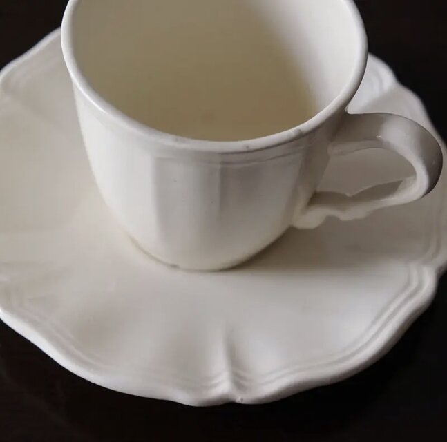 ディゴワンサルグミンヌ 花リム コーヒー カップアンドソーサー