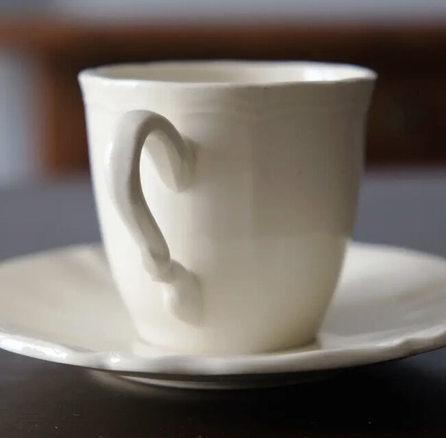 ディゴワンサルグミンヌ 花リム コーヒー カップアンドソーサー