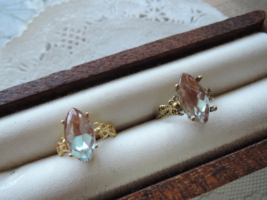 1295）レアアイテム✨マーキスデザインリングアンティークサフィレット