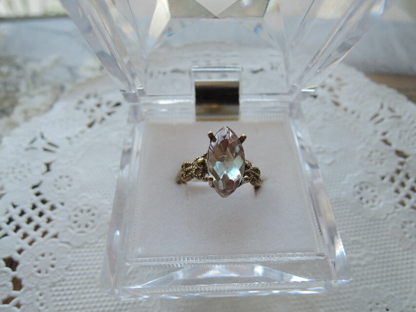 1295）レアアイテム✨マーキスデザインリングアンティークサフィレット