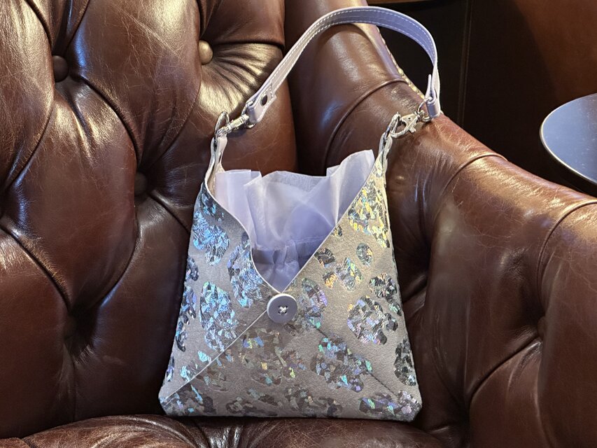 持ち手を付け替えて使える本革2wayミニポシェット 《パープルバージョン》