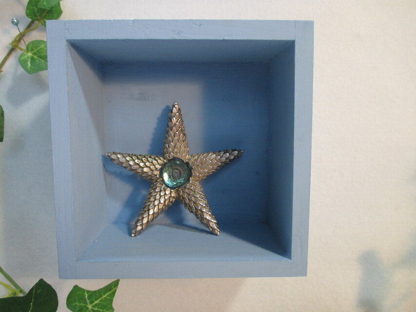 b6　木製　カバー付　ミニカラーボックス　ディスプレイボックス　ウッドボックス　ミニシェルフ　三合枡　小物入　工作　おしゃれ