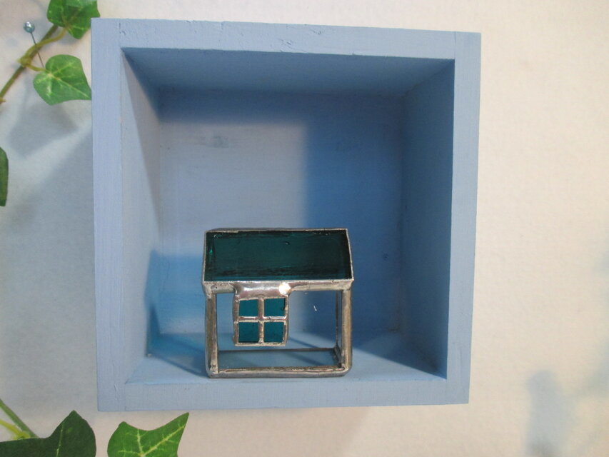 b6 木製 カバー付 ミニカラーボックス ディスプレイボックス