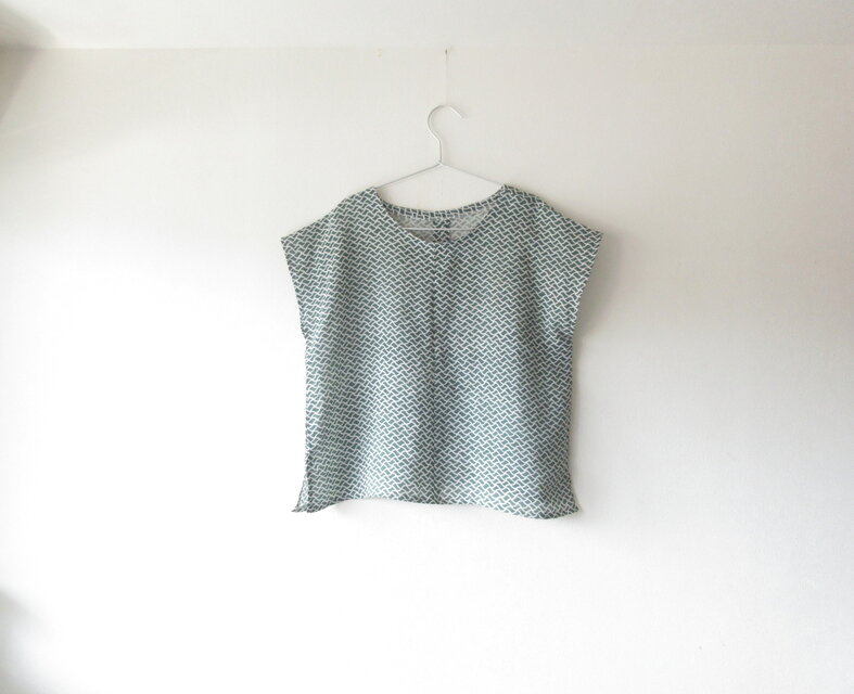 ☆夏着物ブラウス♪文銅繋ぎ柄☆【再販】/32kb09