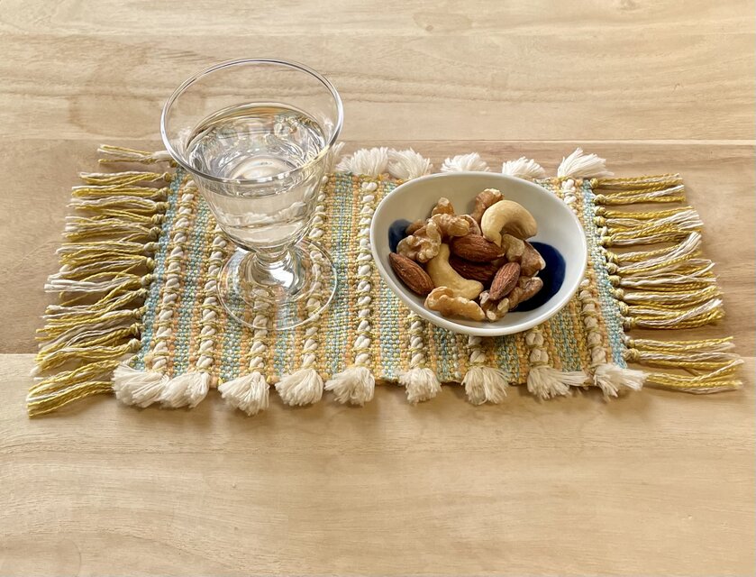 ちょい呑み手織りコースター②