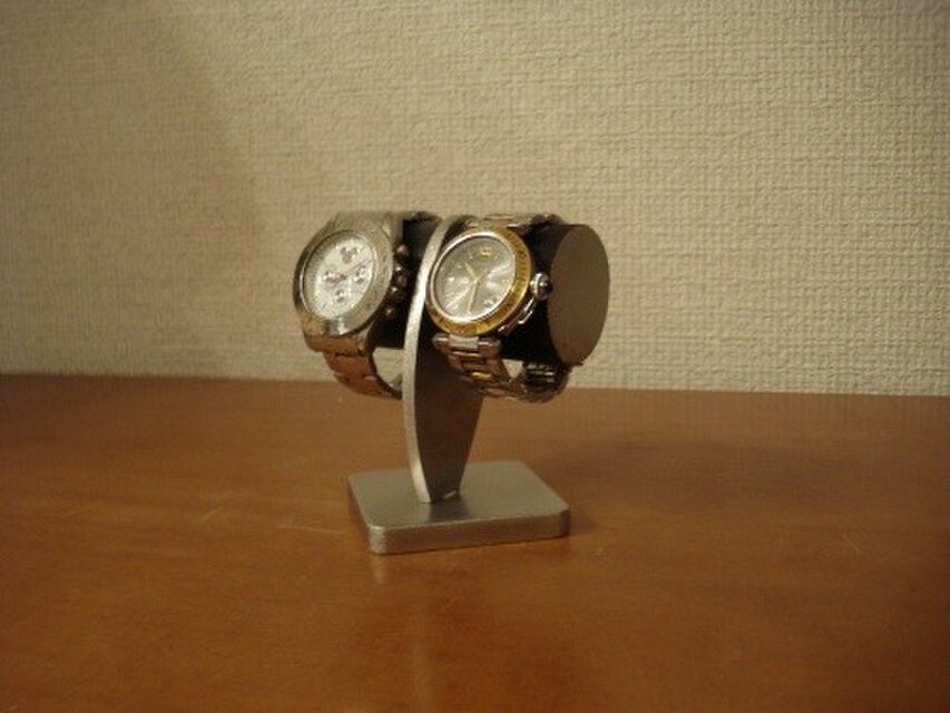 時計スタンド 2本掛けブラックどっしり腕時計スタンド | iichi 日々の