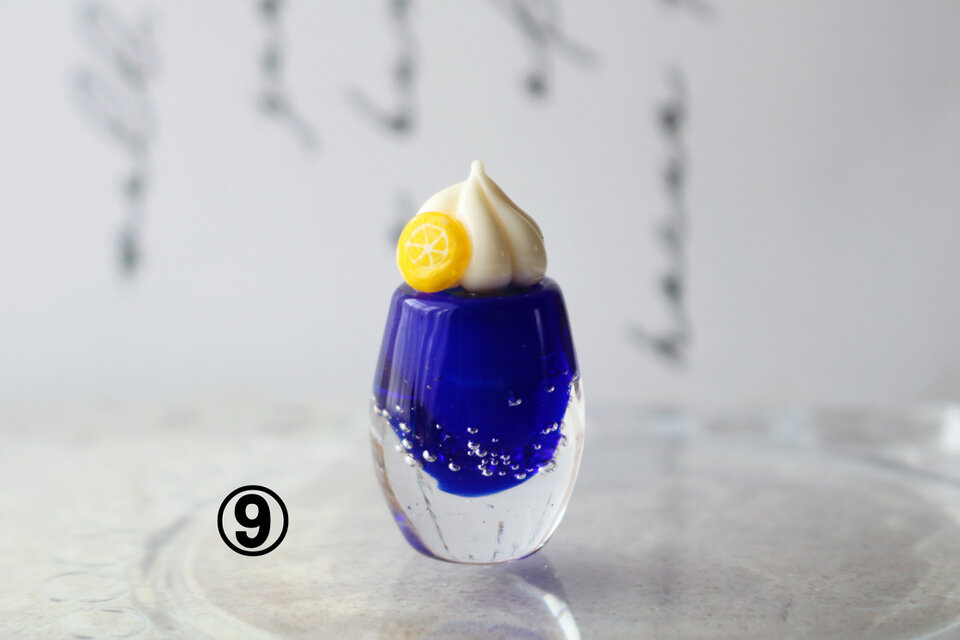 ガラスのクリームソーダ☆ガラスのミニチュア喫茶店☆ | iichi 日々の