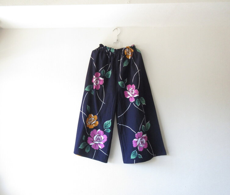 ☆浴衣ガウチョパンツ☆ポケットステッチ♪/31kg008