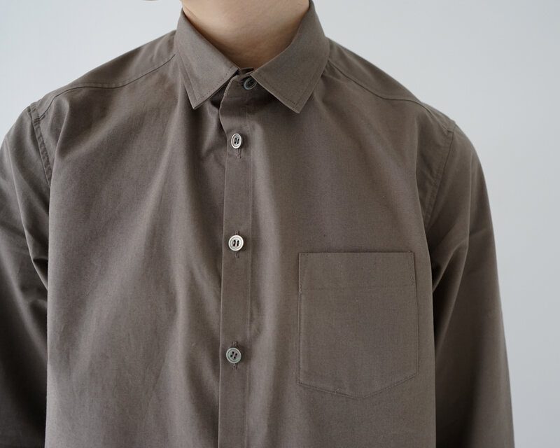 エジプト綿ギザコットンシャツ/giza88cotton/standard shirt/dusty