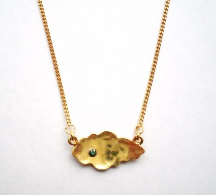 ”雲”　ペンダント、キュービックジルコニア