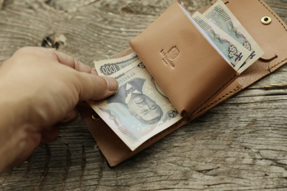 本革サドルレザーのコンパクトミニ財布【受注製作】 | iichi 日々の
