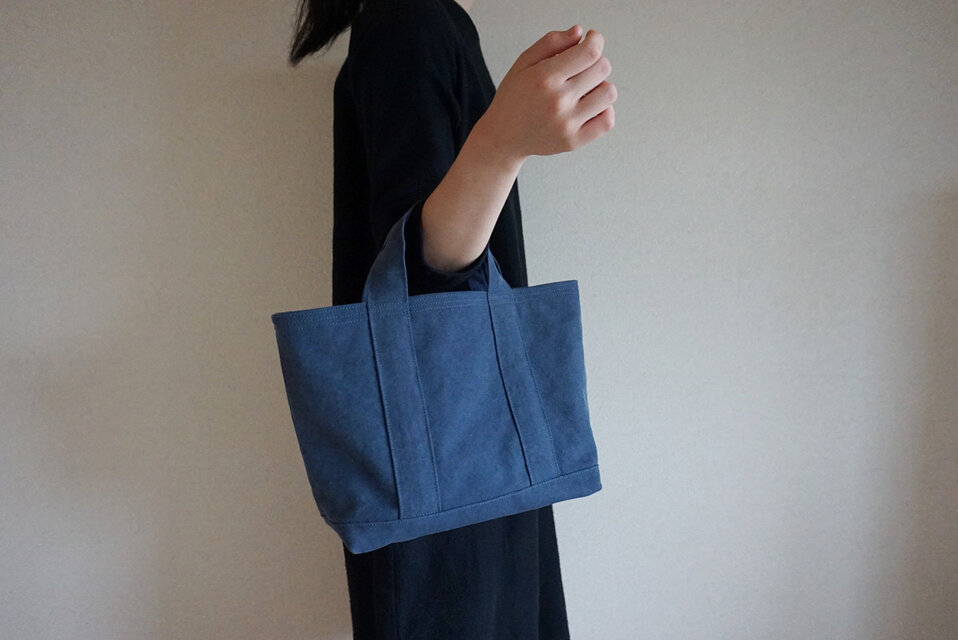 TOTE BAG -bicolor- (M) / brown × purple | iichi 日々の暮らしを