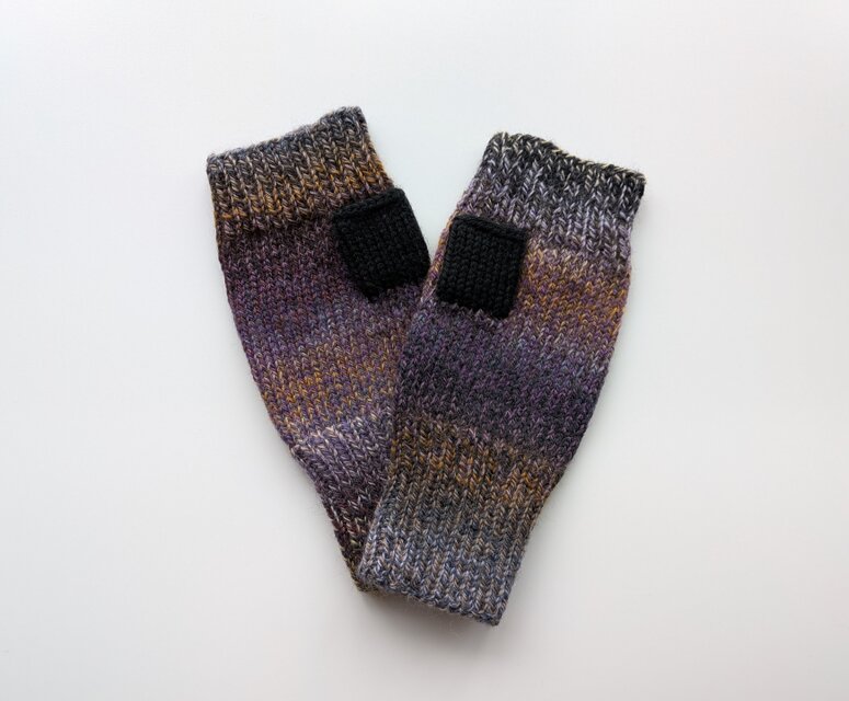 彩りハンドウォーマー　紬