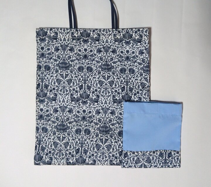 トート（L）収納袋あり リバティプリント(Lodden wood C)