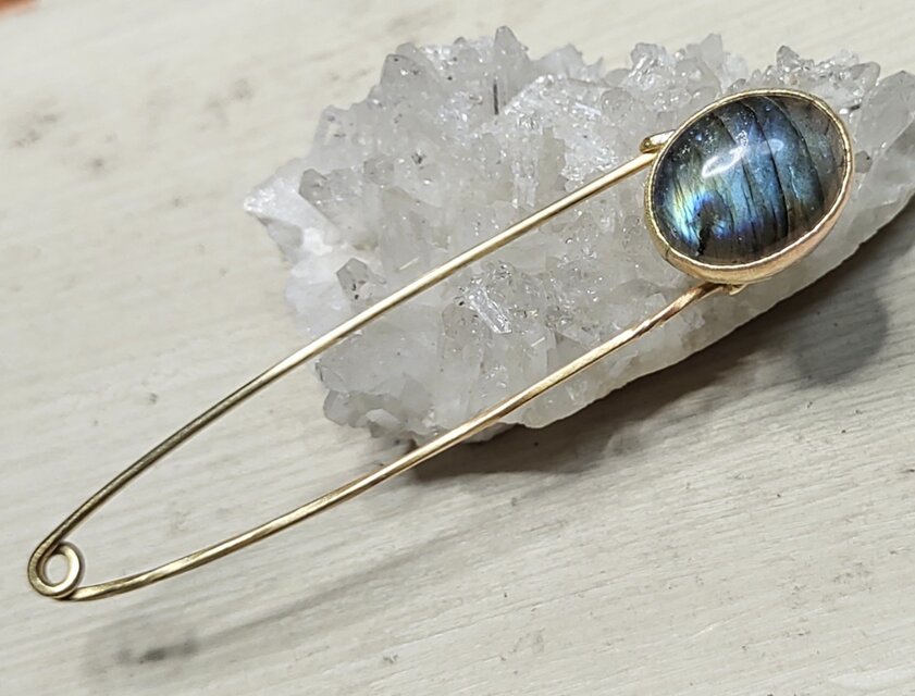 ラブラドライト＊ストールピン