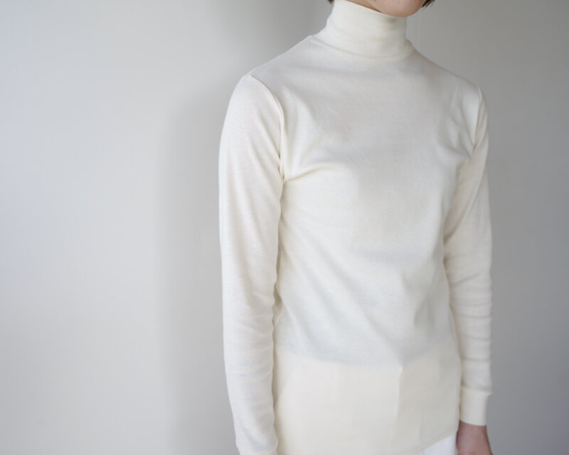 オーガニックコットンハイネック/organic cotton/high neck /kinari