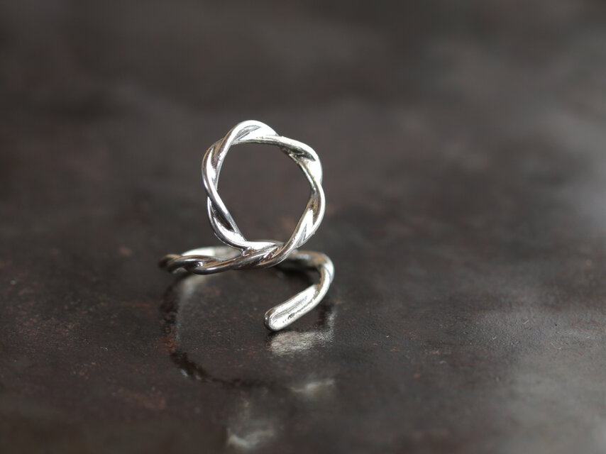 錫のオープンリング　TOLOLY　わっか