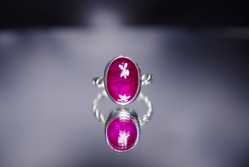 New Arrival☆新作☆『チェリールビー』☆の世界でひとつの天然石リングsilver925