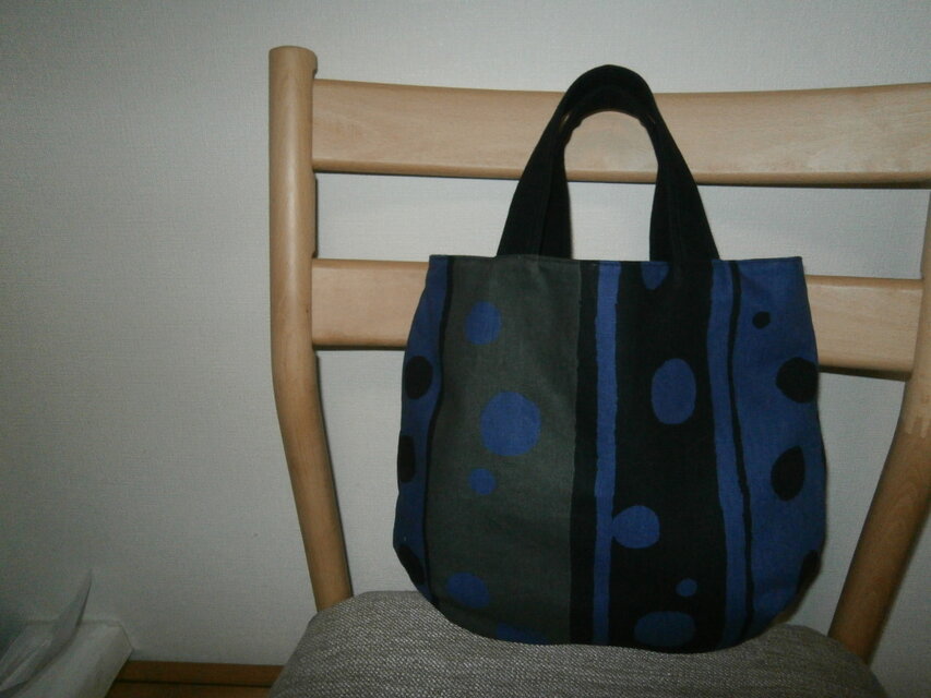 ＊綿麻・キャンパス生地・和モダン＊手提げ