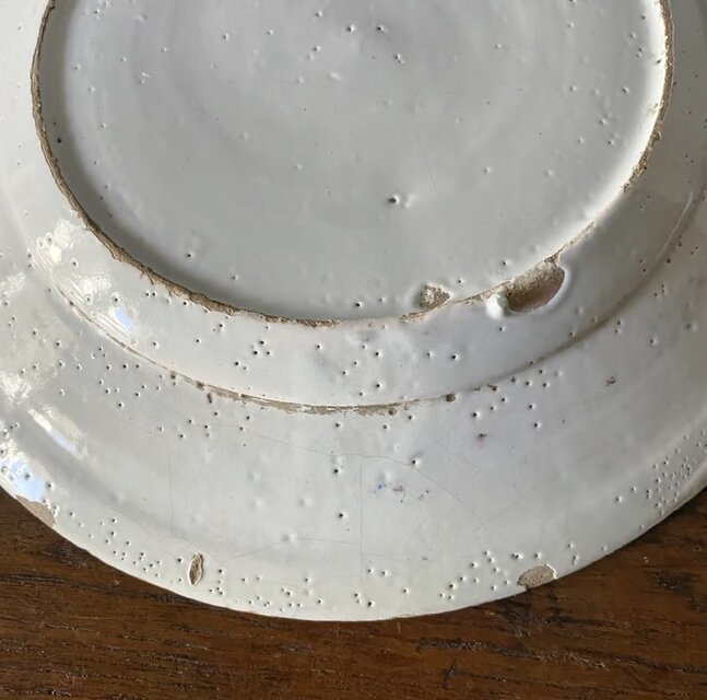 18世紀 白釉 花絵皿 平皿 リム皿 φ22.4cm オランダ デルフト 可能性 フランス アンティーク 0501568 | iichi  日々の暮らしを心地よくするハンドメイドやアンティークのマーケットプレイス