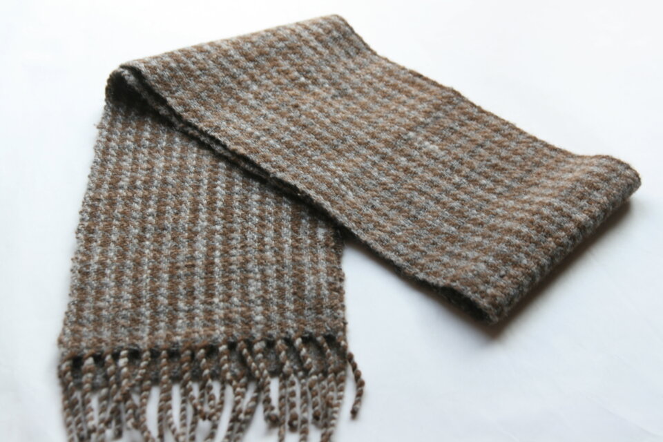 ziiin 稀少品 ホームスパン ウールツイードマフラー ziiin 稀少品 ホームスパン ウールツイードマフラー SALE）ホーム