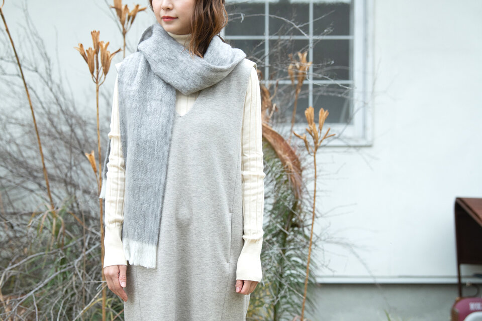 Organic Merino Wool マフラー | iichi 日々の暮らしを心地よくする