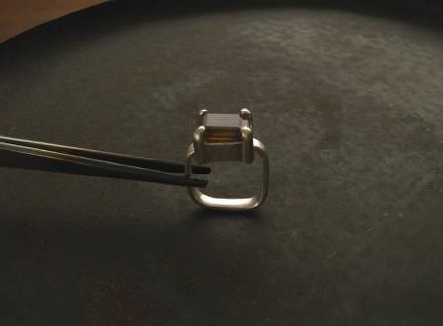 アメトリン　スクエア　リング