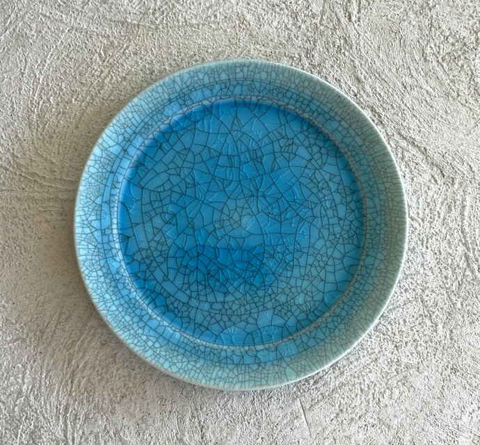 青色の小皿φ15cm