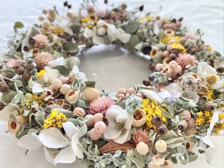 ハンドメイド　ひな祭りリース　しめ縄リース　ひな祭りフラワーリース 桃の花リースのおひなさま - YouTube