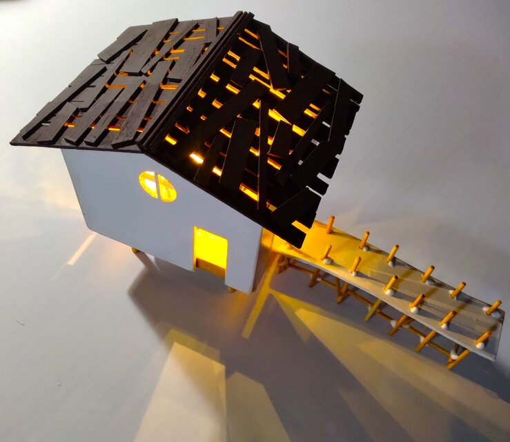 ♥10万越えました(#^.^#) 本日は送料無料 　Pire15Ⅱ～桟橋のある風景～LED電池仕様