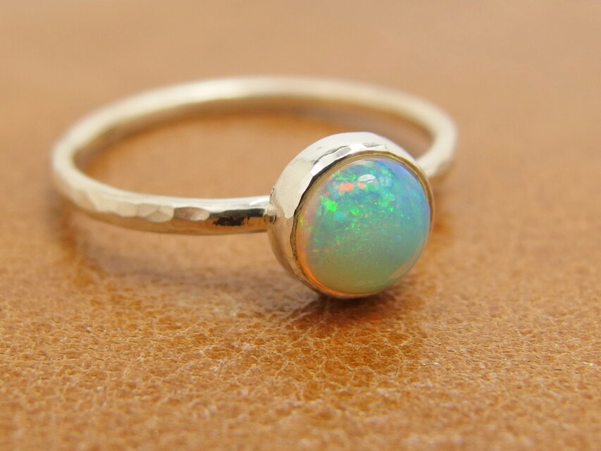 オパールリング　16号　【silver】天然石