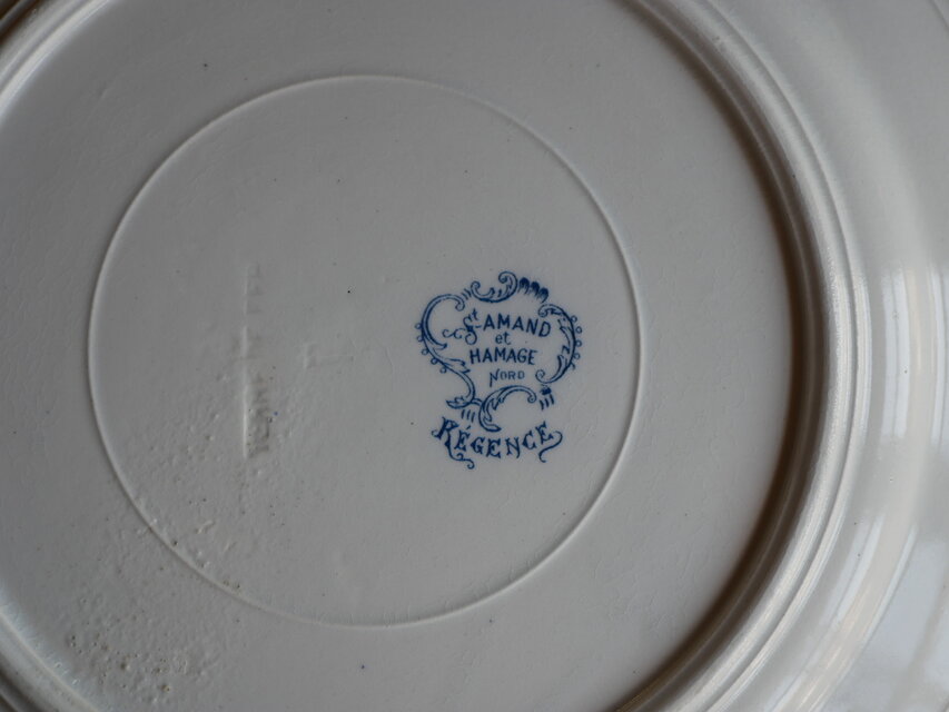 5 サンタマン St.amand アンティークプレート フランスアンティーク