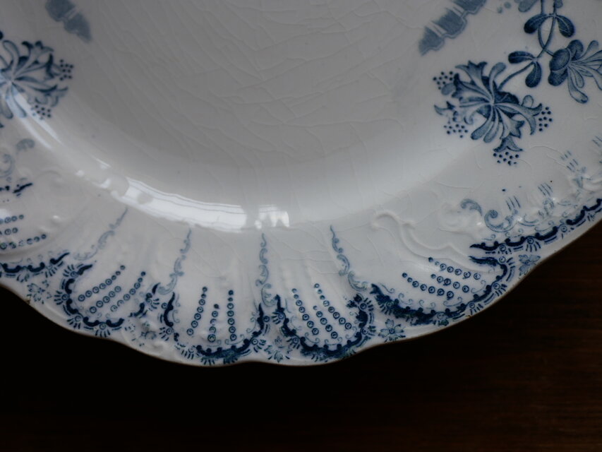 フランスアンティーク St.amand サンタマン 青い鳥のプレート 3枚セット フランスアンティーク St.amand サンタマン 青い鳥のプレート 3