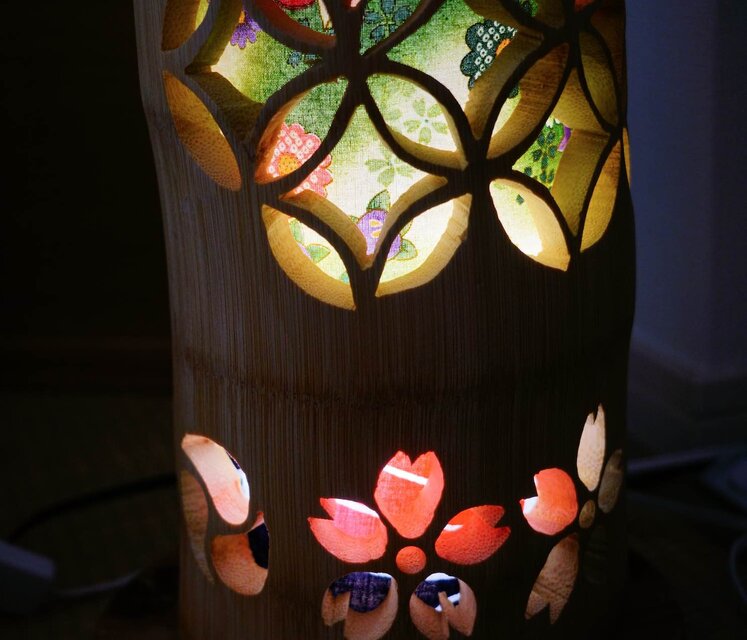 極太☆竹灯り・竹あかり・竹灯籠 ～～ 癒しの灯り 華衣ライン