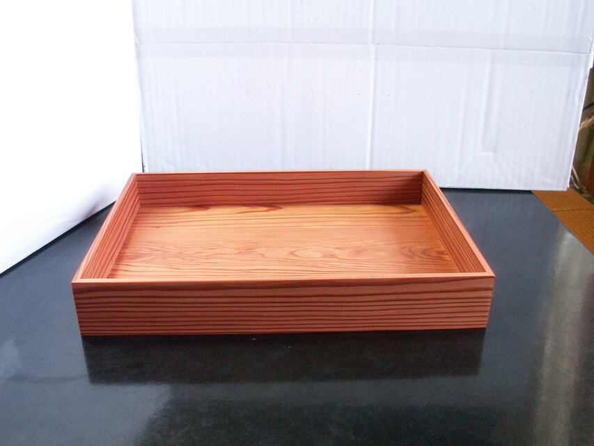 ○サイズオーダー可能○ 屋久杉 無垢 A4クリアファイルが入るトレイ