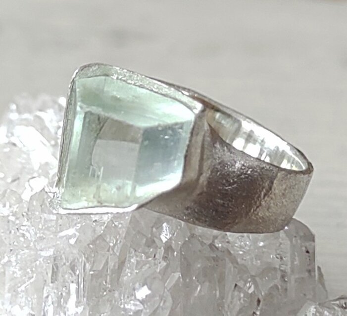 鉱物の表情＊aquamarine 925 ring