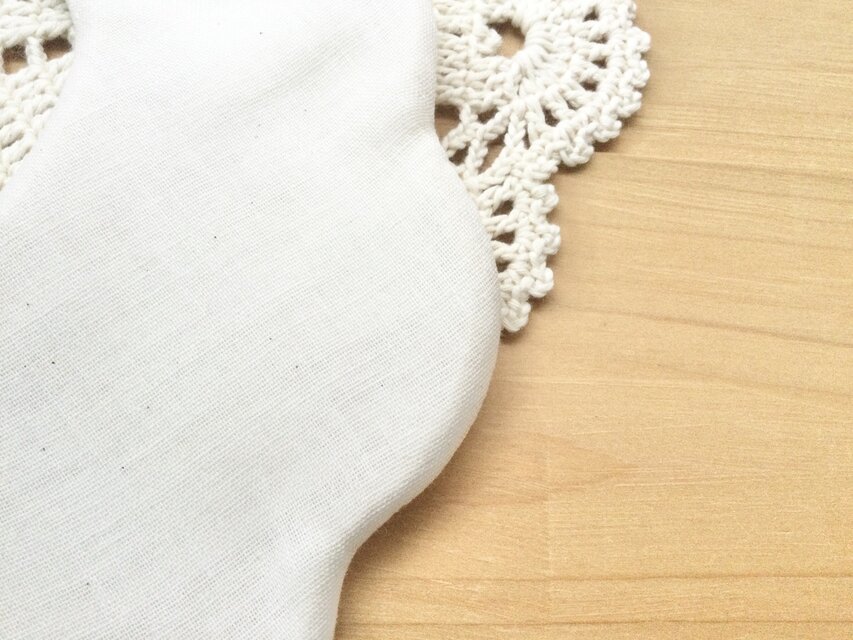 ★お家×ミモザ★ ハンドメイド　リバーシブル　スタイ ☆お家×ミモザ☆ ハンドメイド リバーシブル スタイ